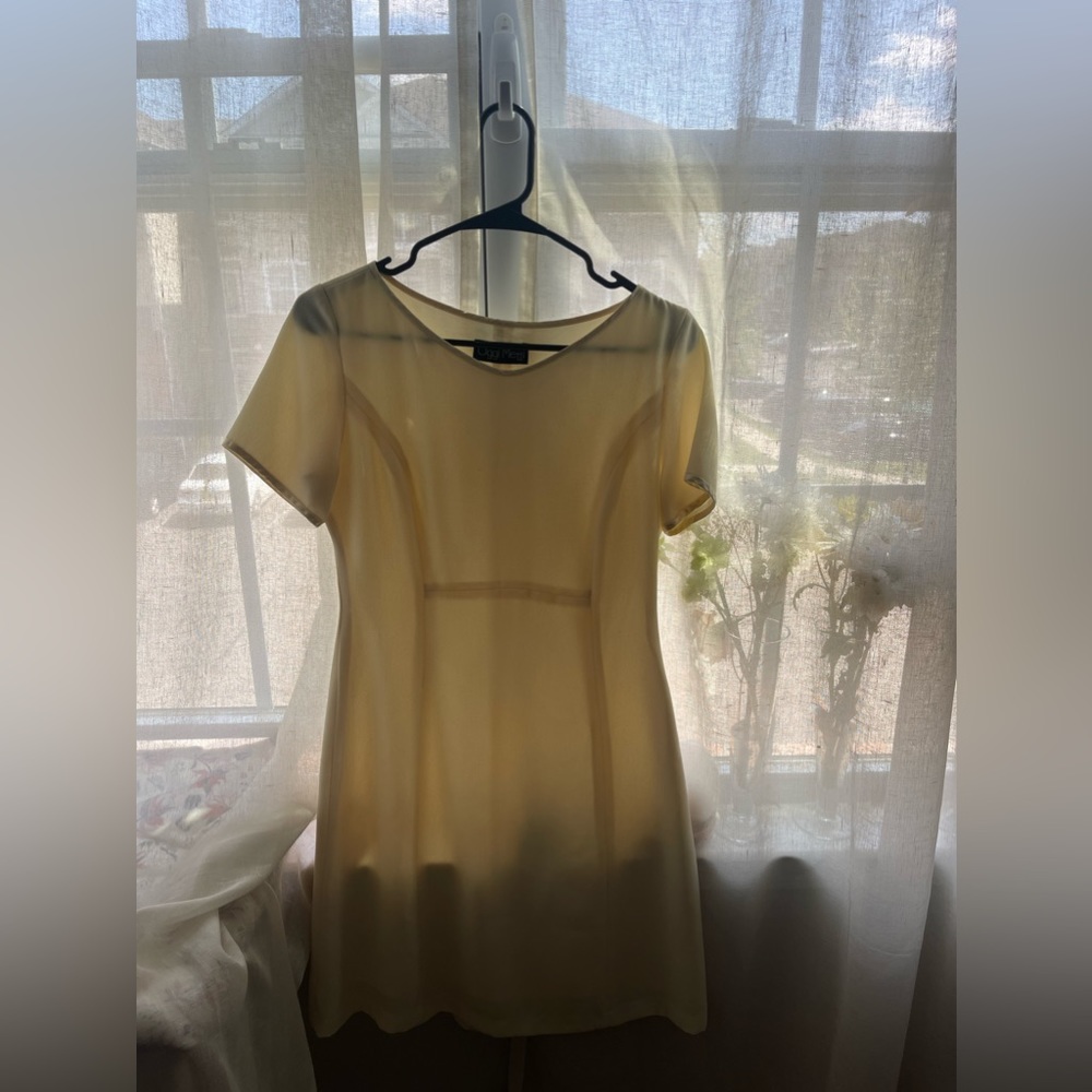 Vintage cream mini dress
